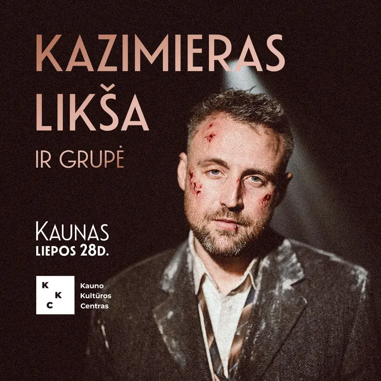 Kazimieras Likša Kaune liepos 28-ąją: bilietų kiekis ribotas