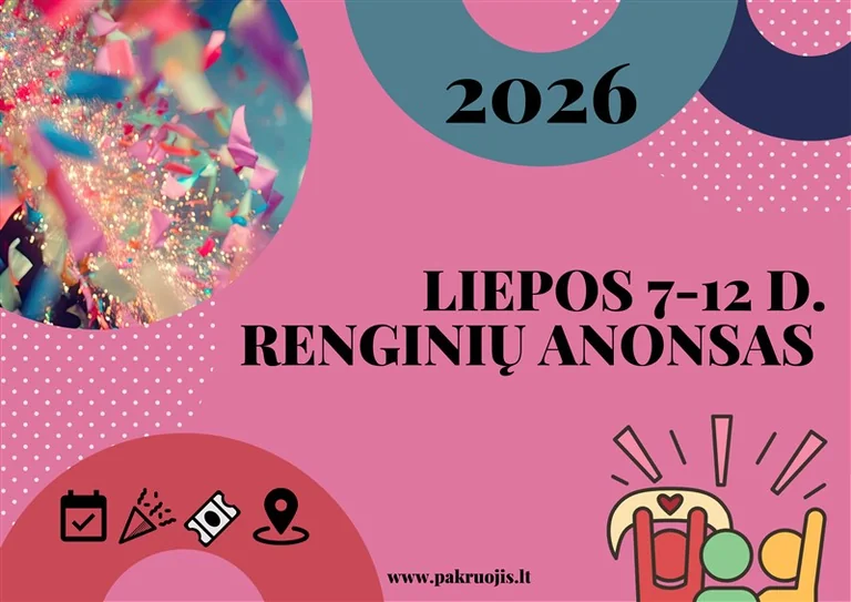 Pakruojyje liepos 7–12 d.: stovyklos, VR ir parodos