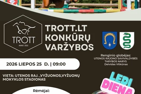 TROTT konkūrai Utenos rajone – rugpjūčio 8-ąją nemokamai