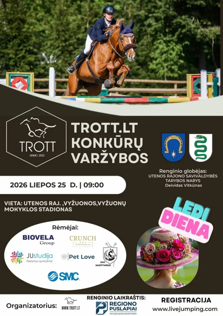 TROTT konkūrai Utenos rajone – rugpjūčio 8-ąją nemokamai