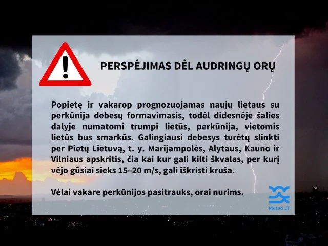 Pakruojyje artėja audra: kaip apsaugoti turtą ir elgtis saugiai