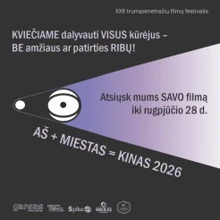 Panevėžyje – „AŠ + MIESTAS = KINAS“ rugsėjo 12-ąją