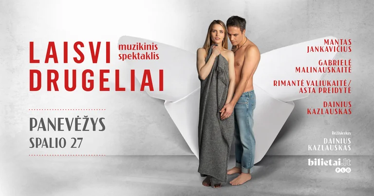 „Laisvi drugeliai“ grįžta į Panevėžį: dvi datos teatre