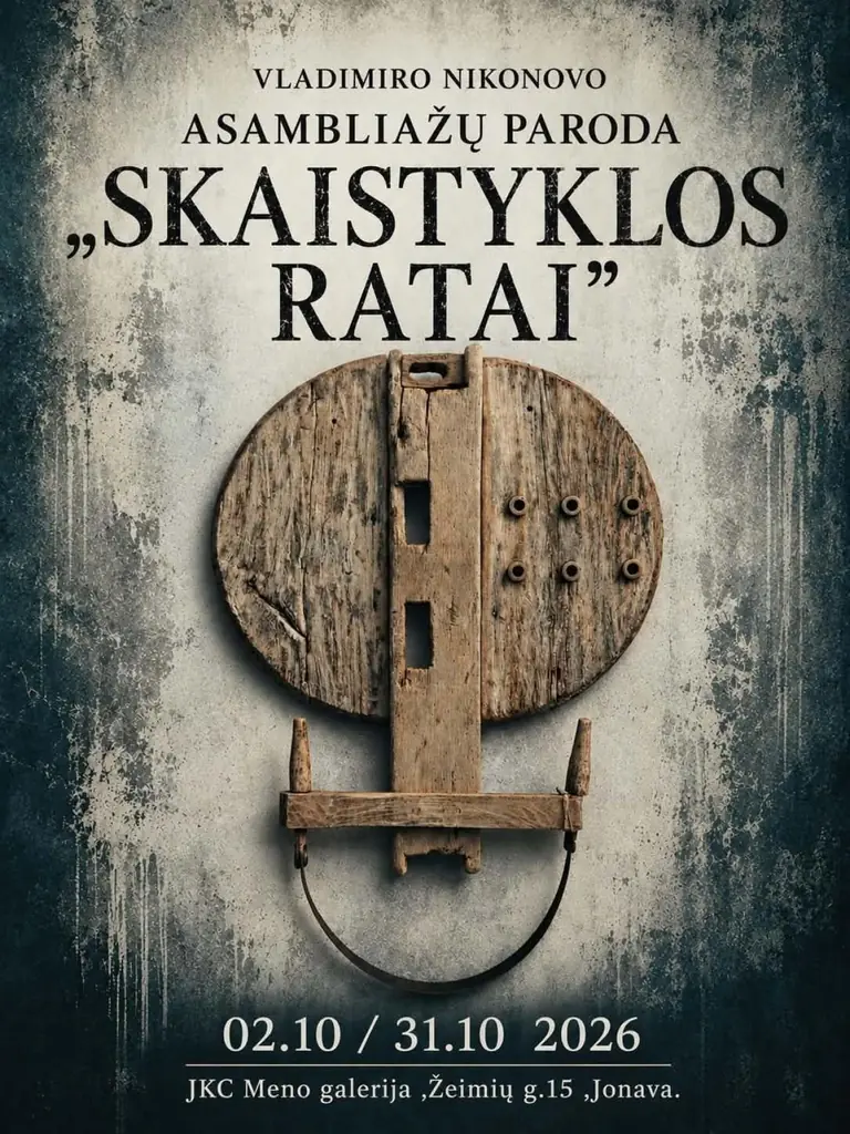 „Skaistyklos ratai“ Jonavoje: nemokama paroda iki spalio 31 d.