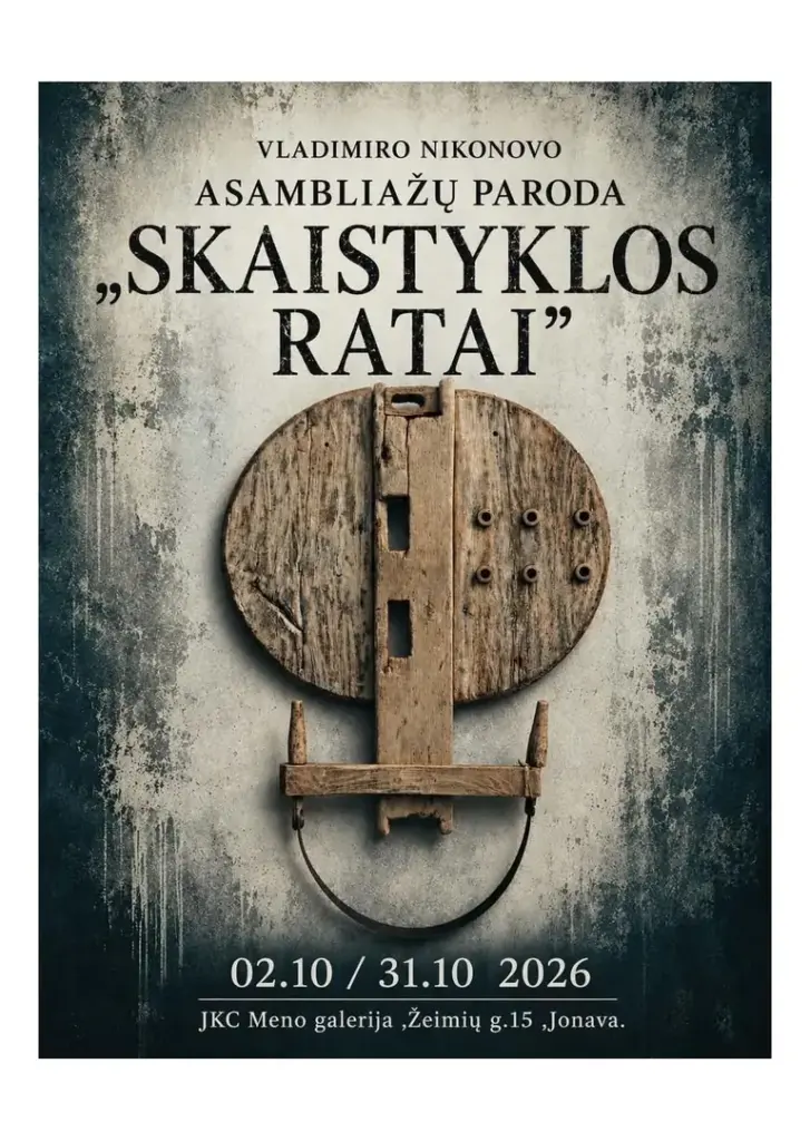 „Skaistyklos ratai“ Jonavoje: nemokama paroda iki spalio 31 d.
